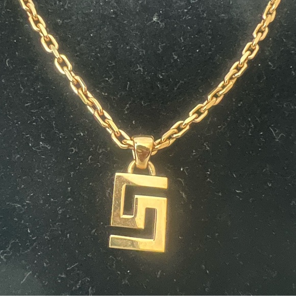 Auth Versace Greca Greek Necklace - Picture 6 of 10